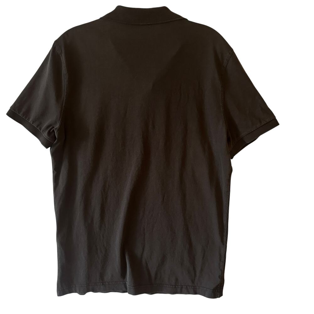 Burberry Brit Polo Shirt Mens Large Black Plaid Trim Old Money Designer Golf - Picture 4 of 8